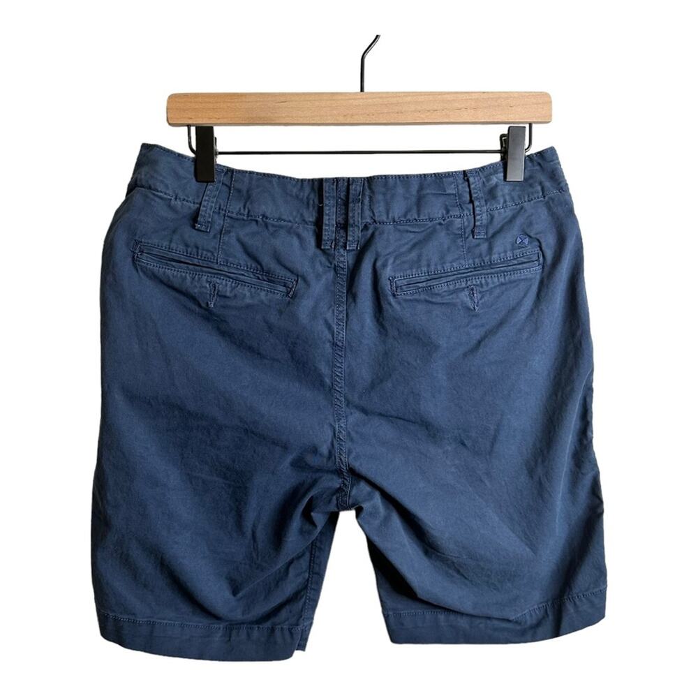 Lucky Brand Flat Front Mens Chino Shorts Blue Size 31 - Picture 2 of 8